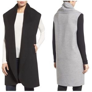 Gray long vest | Halogen